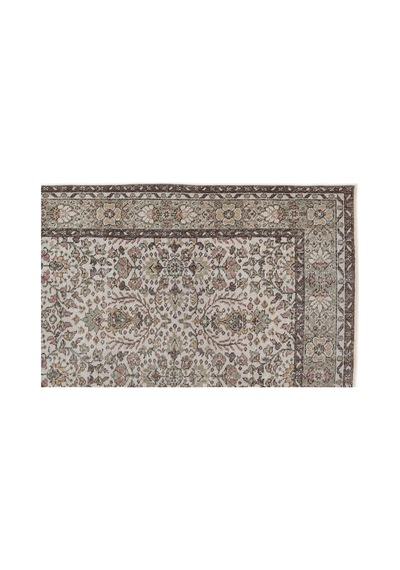 El Dokuması Vintage Yün-pamuk Naturel Halı 7486 163 X 290 Cm Çok Renkli