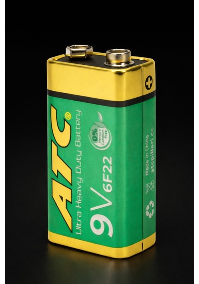 Atc 20li 9v Volt Kare Pil Heavy Duty Elektronik Pili Çinko Karbon Pil Zn-c 9 V