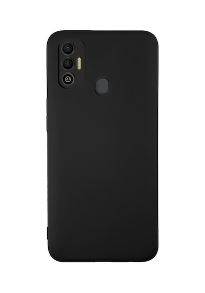 Tecno Spark 7 Kılıf Premium Mat İnce Kamera Korumalı Silikon Kapak Siyah