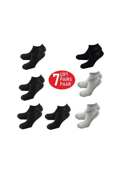Happy Body Çorap Art.10268 Penye 7'li Set Erkek Patik Özel Kutulu Çok Renkli