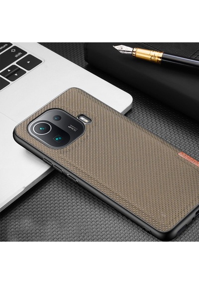 Dux Ducis Fino Serisi Xiaomi Mi 11 Pro Kilif Premium Kumas 305111124 - Renk / Gri Dux Ducis Fino Serisi Xiaomi Mi 11 Pro Kilif Premium Kumas 305111124 - Renk / Gri