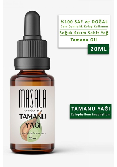 Masala Tamanu Yağı 20 ML Soğuk Pres (Tamanu Carrier Oil)