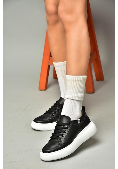Fox Shoes S274048409 Siyah Kadın Spor Ayakkabı Sneakers Siyah