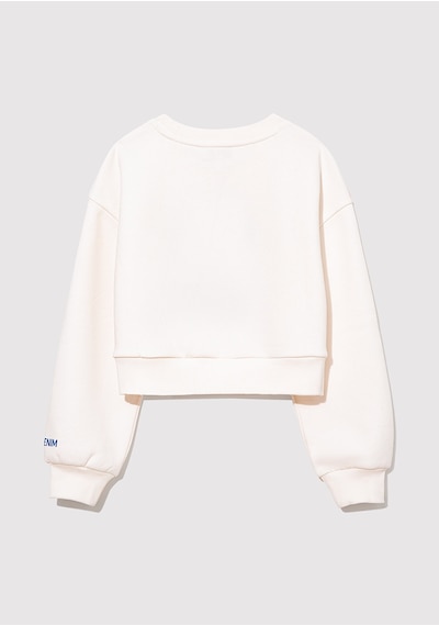 Mavi - M Logo Baskılı Beyaz Sweatshirt 7s10079-70057 Beyaz