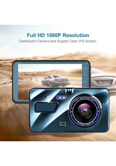 Exvol Araç İçi Yol Kayıt Kamera 4'' 1296p Fhd 1.8lens+park Kamera