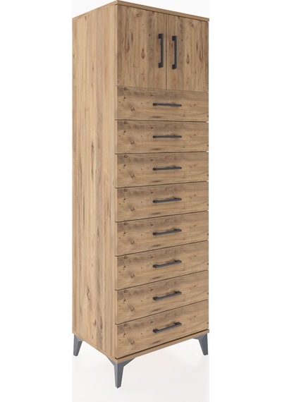 Hyperion Dolap Tek Raflı 8 Çekmeceli 2 Kapaklı 60x44x182 Çam-çam Atlas Çam Hyperion Dolap Tek Raflı 8 Çekmeceli 2 Kapaklı 60x44x182 Çam-çam Atlas Çam