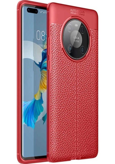 Huawei Mate 40 Pro Kılıf Zore Niss Silikon Kapak Kırmızı
