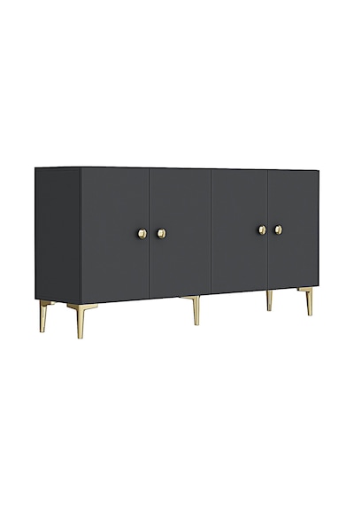 Ka1817ag Simple Konsol Ve Tv Sehpası Antrasit-gold 180cm