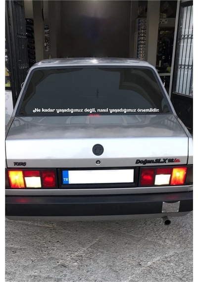 Oto Cam Yazı Sözleri Ticari-servis-dolmuş-panelvan Uzun Sticker Model 16