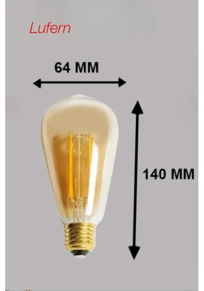 Rustik Retro Akkor Led Ampul Vintage Spiral Filament Blubs Yüksek Işıklandırma Lamba Gün Işığı E27