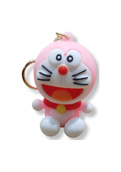 Doraemon Pink Edition Premium 3d Figürlü Bilek Kayışlı Anahtarlık - 1 Adet