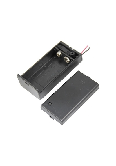 Ic-233d 9v Pil Kutusu Kapaklı Switchli