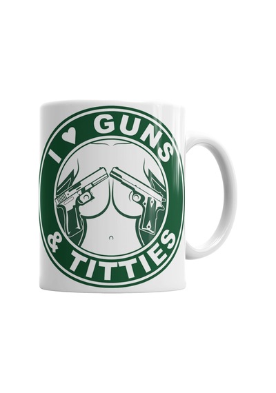 I Love Guns Kupa Bardak Porselen No34965 Karışık