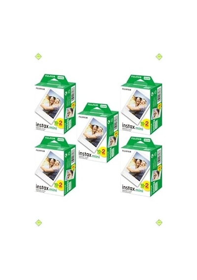 Ayrex Fujifilm Instax Mini 12 11 10 Uyumlu Film 5'li Set 100 Poz Diğer