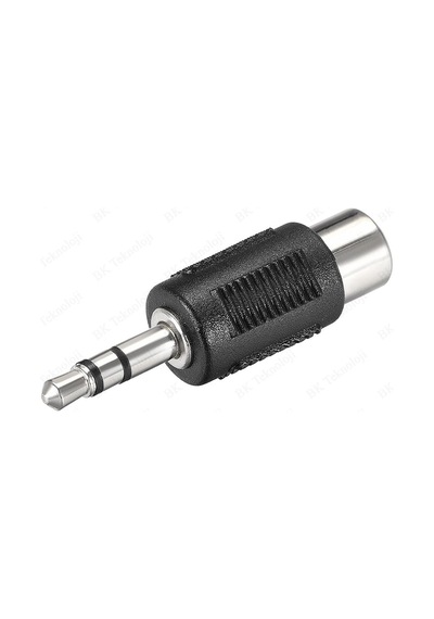 3.5mm Stereo Erkek - RCA Dişi Konnektör Ses Video Adaptörü