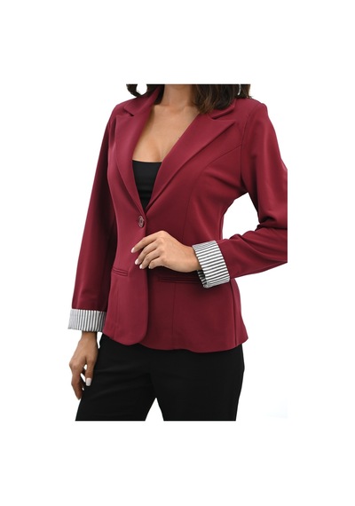 Kadın Tek Düğme Detaylı Blazer Ceket 5522 001