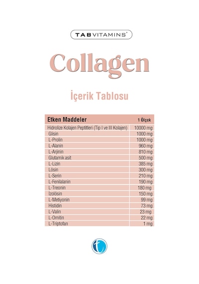Tabvitamins Hidrolize Kolajen 30 Servis