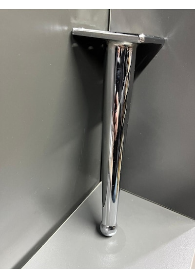 Bone Metal Ayak 20cm Krom Renk Komidin Koltuk Dolap Tv Ünite Ayağı Modern Mobilya Gümüş Kitaplık