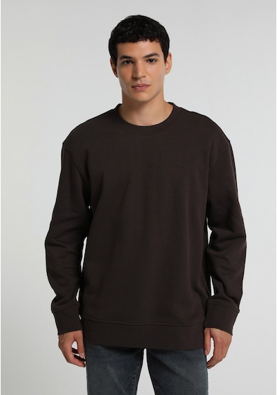 Colin's Colins Relaxed Fit Yuvarlak Yaka Düz Erkek Kahverengi Sweatshirt Cl1082533 Q1.v2 Brw