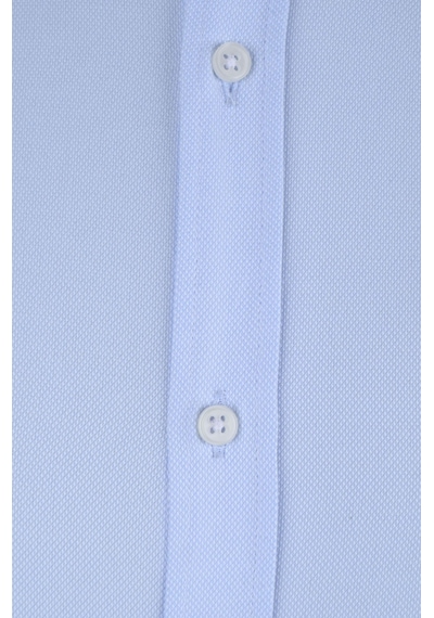 Cengiz İnler Standart Yaka Dokulu Cepsiz Slim Fit Erkek Gömlek 001