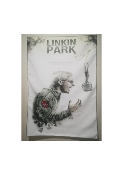 Linkin Park Desenli Tasarım Duvar Halısı