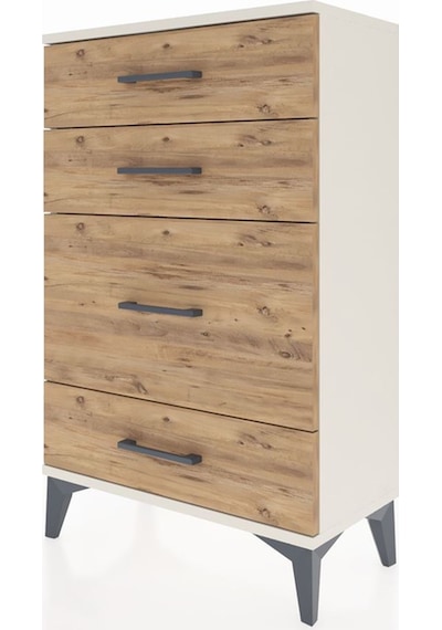 Arges Komodin 4 Çekmeceli 60x30x96 Aytaşı-çam Aytaşı