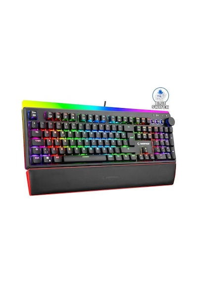 Rampage Kb-r97 X-tracer Siyah Usb Rgb Aydınlatmalı Blue Switch Bilek D