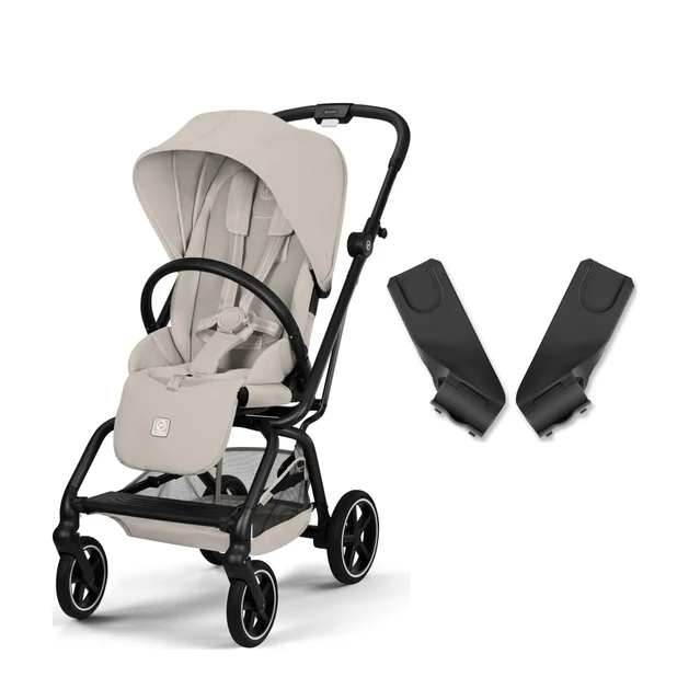 Cybex Eezy S Twist+2 360 Dune Grey + Ana Kucağı Adaptörü