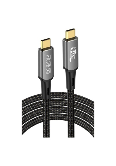 8k Usb C 240w Hızlı Şarj 40gbps Veri Aktarım Kablosu Ultra Hd 7680 4320 8k 60hz Type-c Kablo