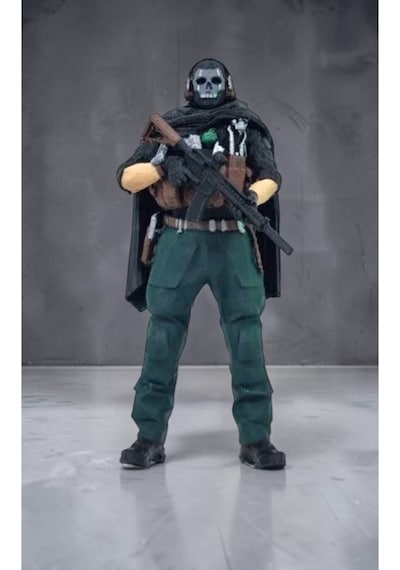 Ghost Call Of Duty Figür - 15 Cm Özel Tasarım Koleksiyonluk