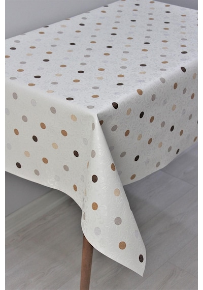 Astarlı Silinebilir Pvc Muşamba Masa Örtüsü 514puanlı - 1035-3a-kahverengi