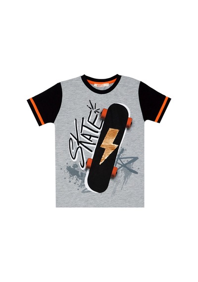 Thunder Değişen Payetli Pullu Erkek Çocuk T-shirt Şort takım