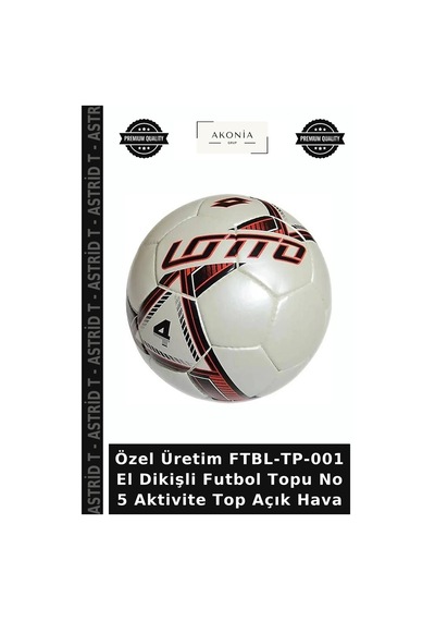 Özel Üretim Ftbl-tp-001 El Dikişli Futbol Topu No 5 Aktivite Top Açık Hava Çok Renkli