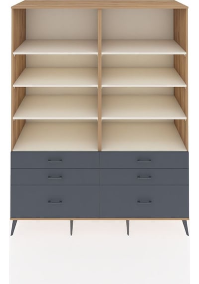 Kronos Gardrop 8 Raflı 6 Çekmeceli 176x59x221 Çam-aytaşı/antrasit Aytaşı/antrasit Kronos Gardrop 8 Raflı 6 Çekmeceli 176x59x221 Çam-aytaşı/antrasit Aytaşı/antrasit