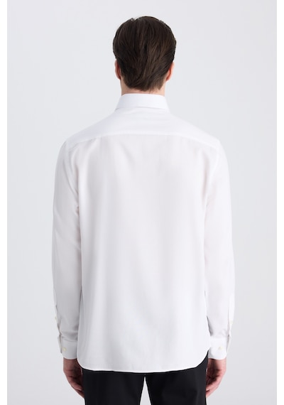 D'S Damat Ds Damat Regular Fit Beyaz Armürlü Gömlek 5hf02ta06342m Çok Renkli