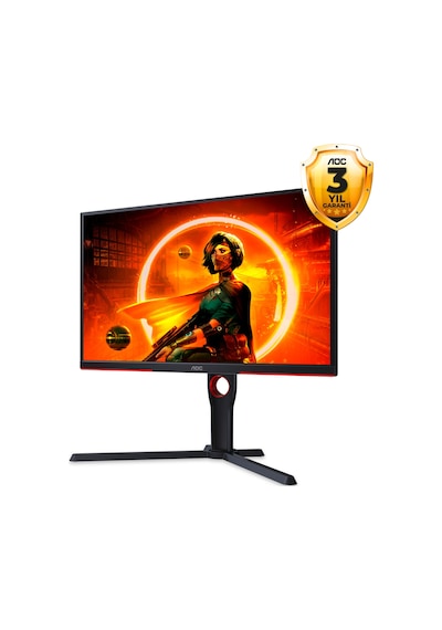 Aoc 25G3ZM/BK 24.5" 0.5 MS 240 Hz HDMI DP Adaptive Sync Full HD Yükseklik Ayarlı VA Monitör