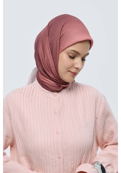 Moda Kaşmir Mirora Desen Bambu Eşarp Gül Kurusu