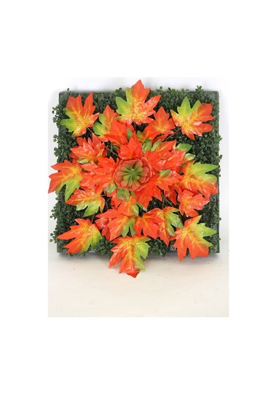 Yapay Çiçek Deposu Yapay Dikey Bitki Hazır Duvar Paneli 55 Cm X 55 Cm Model 11