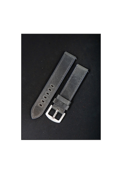 Hakiki Deri 18mm Akıllı Pimli Saat Kordonu Gri 45668532