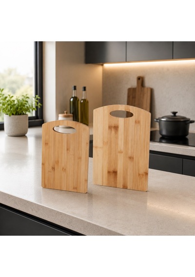 Elis Concept 2'li Kesme Tahtası 33 24 28 20 Cm Bambu