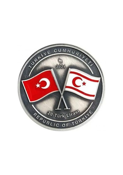 AgaKulche Kıbrıs Barış Harekatı'nın 50.Yıl Dönümü Gümüş Sikke Coin