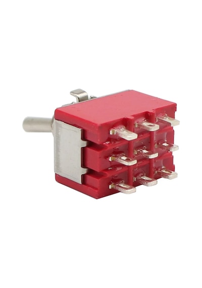 Ayt Ic-148a 9 Pin Ø6mm On Off Toggle Switch Buton Aç Kapa Butonu 2 Kademe 30mm Mts-302