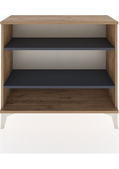 Arges Şifonyer 2 Raflı 88x30x80 Çam-antrasit Çam