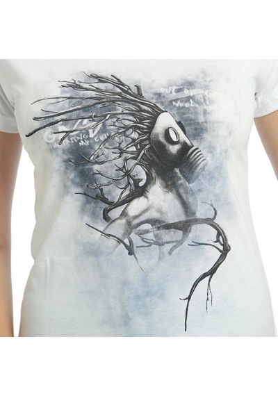 Bant Giyim - Root N' Smoke Beyaz Kadın T-Shirt Tişört