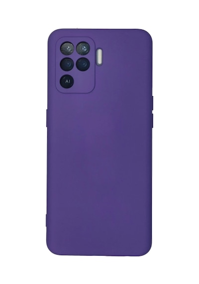 Oppo Reno 5 Lite Uyumlu Kılıf Nano İçi Kadife Silikon - Mor