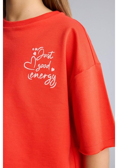 Defacto Sweatshirt Kumaşı 2li Takım Kız Çocuk H5745a826smrd44 Kırmızı-rd44 Defacto Sweatshirt Kumaşı 2li Takım Kız Çocuk H5745a826smrd44 Kırmızı-rd44