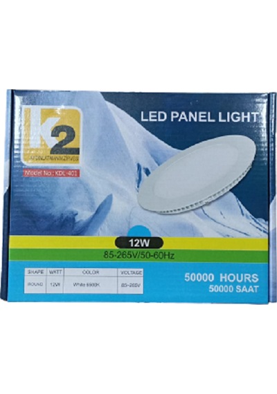 12W YUVARLAK LED PANEL BEYAZ