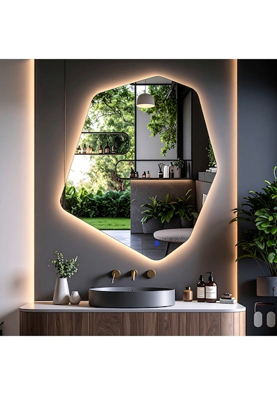 Vortex Günışığı Lavabo & Banyo Aynası Dokunmatik Sensörlü 70 X 60 Cm