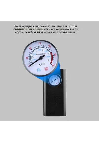 Araç Oto Pompası Şarjlı Taşınabilir Araç Hava Kompresörü - Dijital/mekanik Göstergeli Kablosuz Araba Lastik Ş Diğer