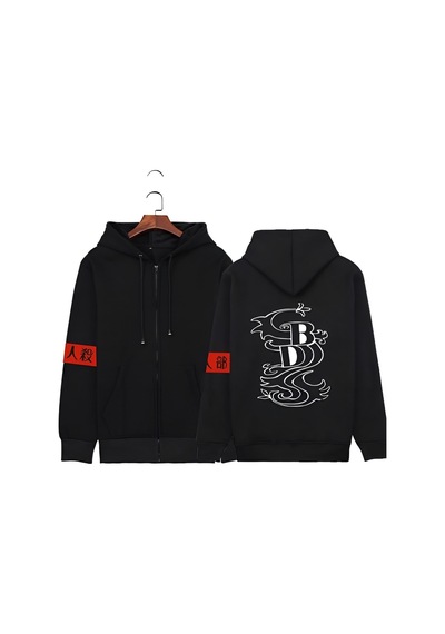 Begonia Design Anime Tokyo Revengers Manga Siyah Hırka Sweat SIYAH